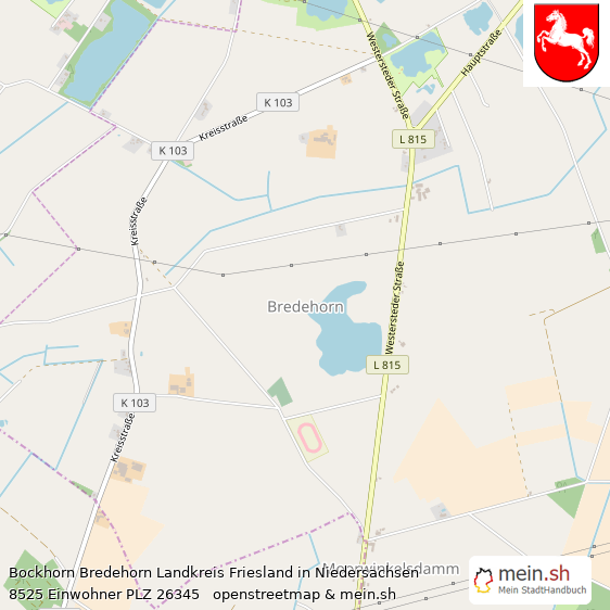 Bockhorn Bredehorn  Lageplan